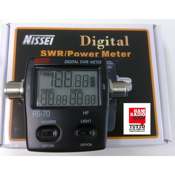 Nissei RS-70 Rosmeter Digital Wattmeter 1.6-125 MHz