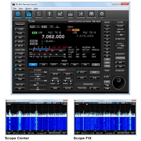 Icom RS-BA1 - IP remote control software New Version 1.2