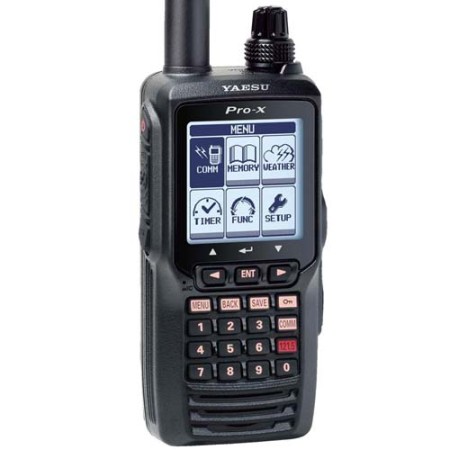 Yaesu FTA-550 AA Pro-X aeronautical transceiver with VOR and ILS navigation