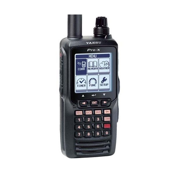 Yaesu FTA-550 AA Pro-X aeronautical transceiver with VOR and ILS navigation