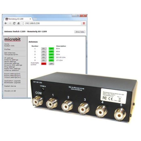 Commutateur d'antenne à distance AS-1289