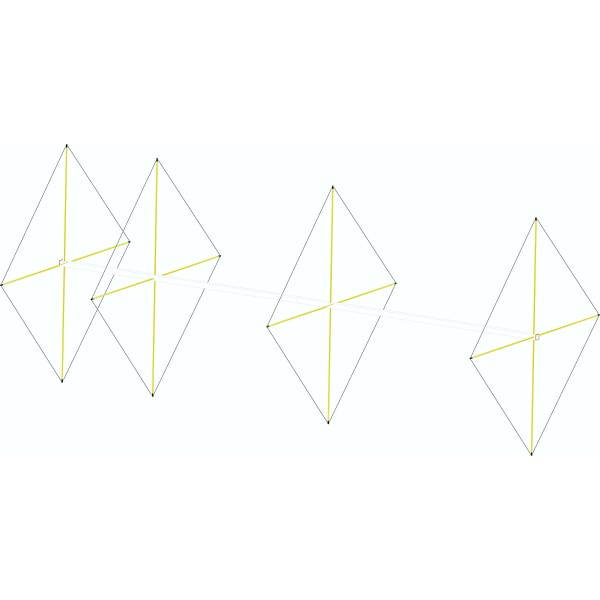 Statut QUAD : 4 StQ 50, cubique 4 éléments 50 Mhz