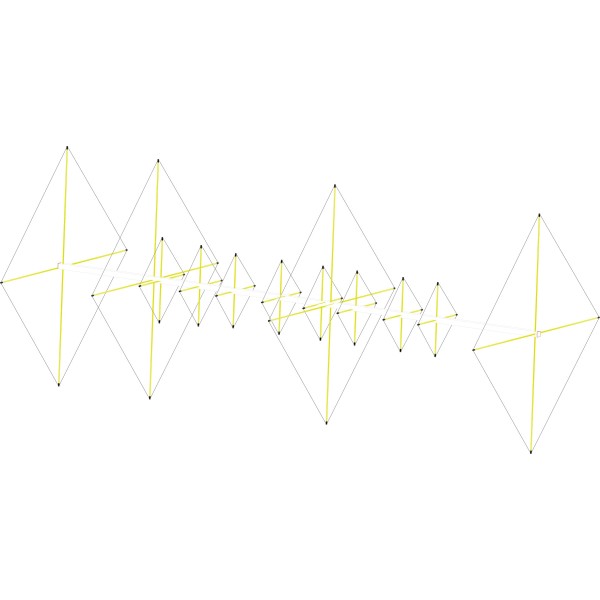 Status QUAD: 4/8 StQ 50/144, cubic 4 elements 50 MHz and 8 elements 144 MHz