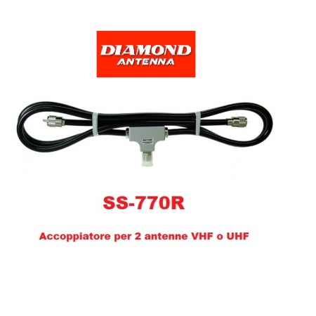 Diamond SS-770R - Coupleur pour 2 antennes VHF ou UHF