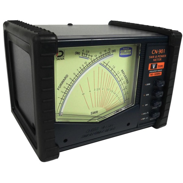 Daiwa CN-901 VN SWR Wattmeter, 140-525 MHz, 200 W Max Professional Series