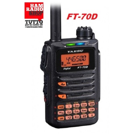 Émetteur-récepteur portable Yaesu FT-70DE C4FM FDMA WIRES-X / FM 144/430 MHz 5W