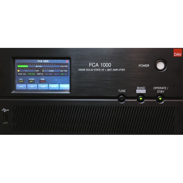 DAV FCA1000 1250W HF/50MHz LDMOS linear amplifier with antenna tuner