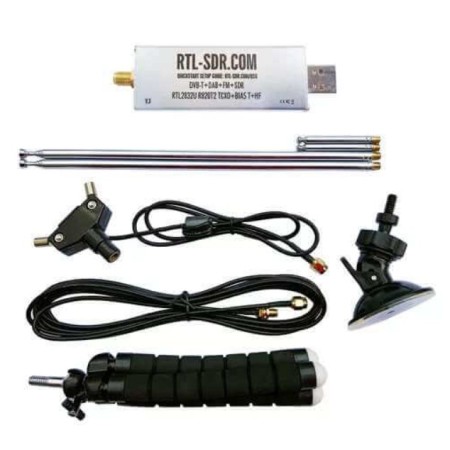 RTL-SDR Blog R820T2 RTL2832U 1PPM TCXO SMA SDR mit Dipolantennen-Kit