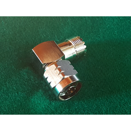 90 DEGREE UHF SO-239 MALE TO FEMALE ADAPTER