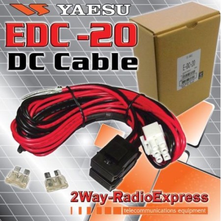 Yaesu E-DC-20 DC power cable for HF equipment with 6-pole connector