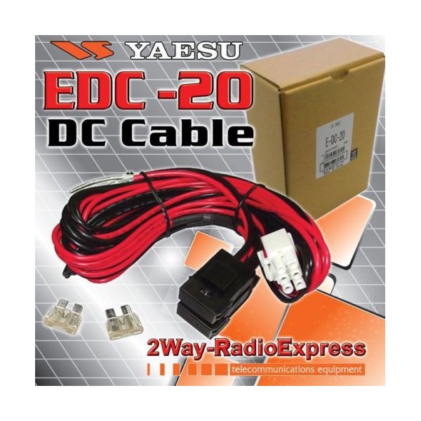 Yaesu E-DC-20 DC power cable for HF equipment with 6-pole connector