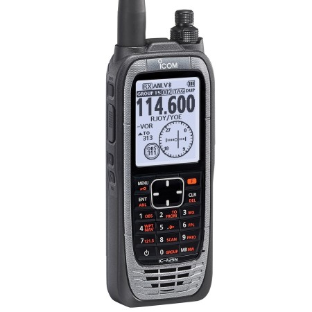 IC-A25NE Ricetrasmettitore aereonautico 6 W PeP con GPS e Bluetooth