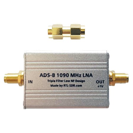 ADS-B 1090 LNA - 27 db preamplifier and filter for ADS-B 1090 MHz