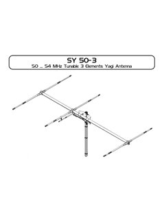 SIRIO SY50-3 Antenna direttiva 3 elementi per i 6 metri