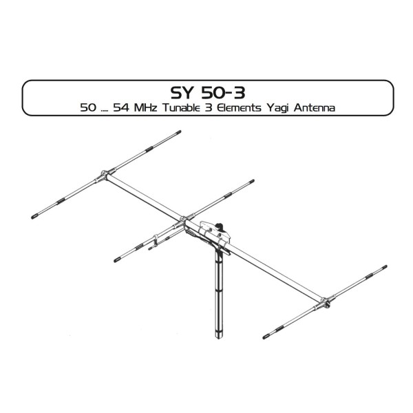 Sirio SY50-3 Antenna direttiva 3 elementi per i 6 metri