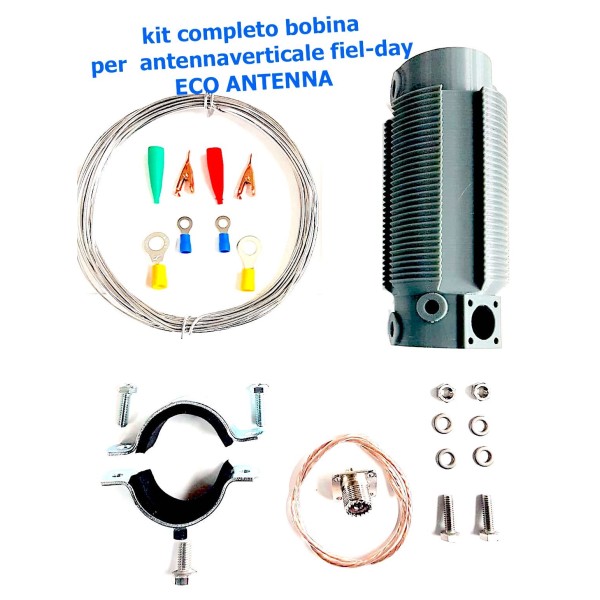 ECO ANTENNAS - Coil for self-building antenna 10-80 Meters Complete kit