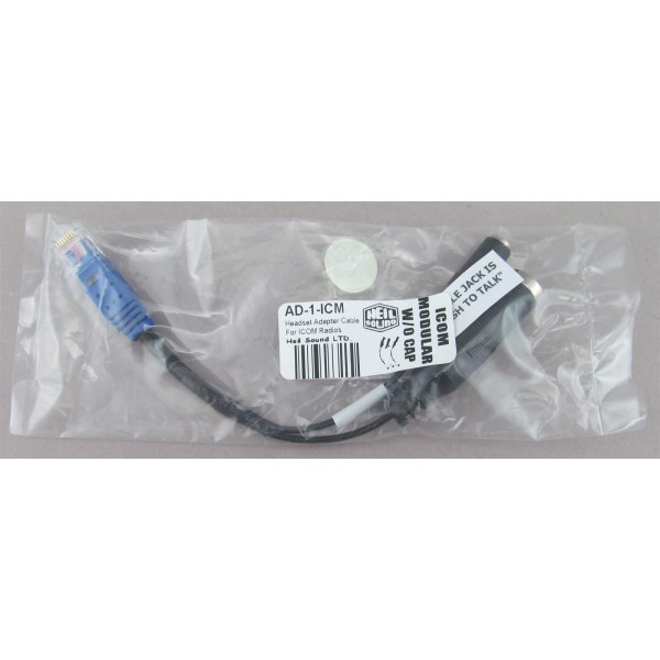 Câble adaptateur Heil Sound AD-1 ICM connecteur RJ45 modulaire Pro-Set pour ICOM