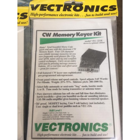 VECTRONICS VEC-221K CW Keyer Kit 4 Speicher à 128 Zeichen