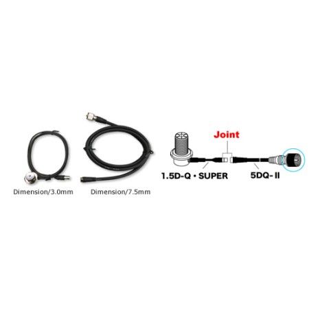 DIAMOND SLM-200 2 meter cable on the antenna side for mid-roof modular system