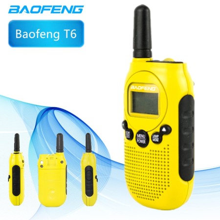 BAOFENG T6 - paire RTX PMR 446 couleur jaune