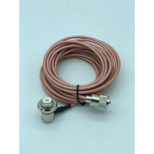 CT303 - Professional roof center with teflon-coated RG-303 cable, 5m.