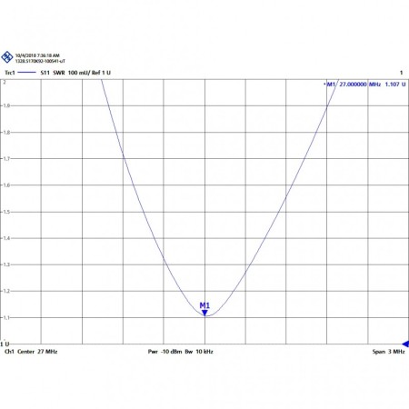 Tagra BT-101 Ballerina - 27 MHz CB band omnidirectional base antenna