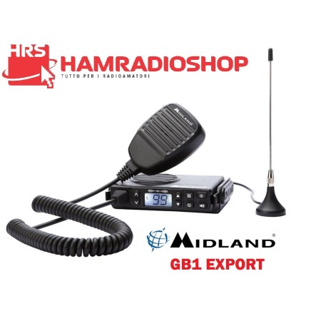 MIDLAND GB1-R Export 5 Watt - Ricetrasmettitore veicolare PMR446 e LPD