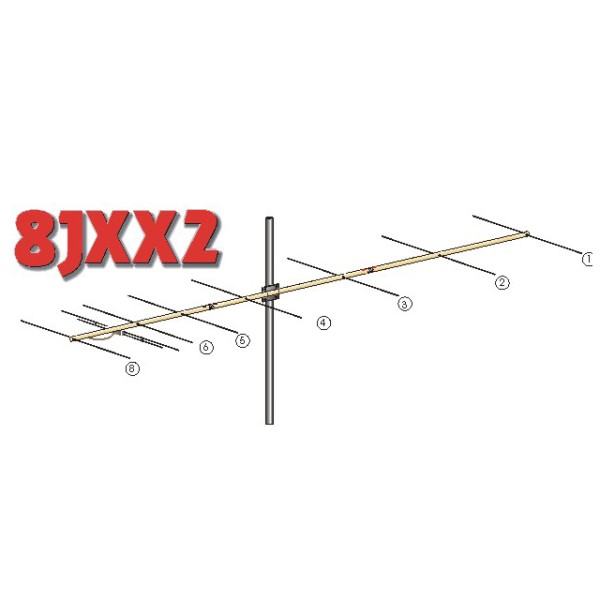 8JXX2 144 MHz directive antenna