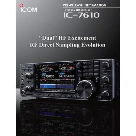 Icom IC-7610 - Émetteur-récepteur HF/50MHz 100 watts GARANTIE ITALIENNE