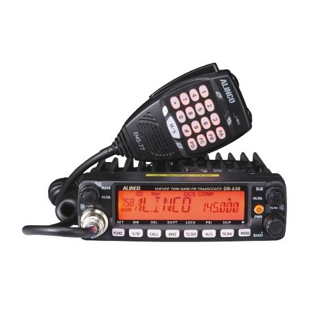 Alinco DR-638HE - 50W VHF/UHF MOBILE TRANSCEIVER