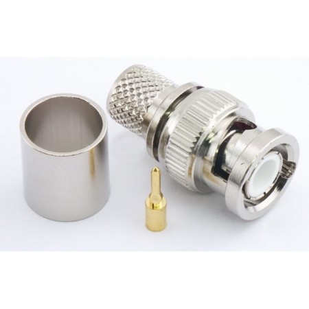 CRIMP BNC MALE CONNECTOR X RG-8 RG-213 Teflon insulation