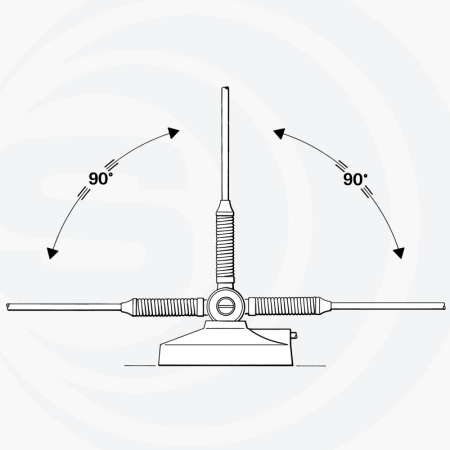 Antenne CB Sirio MINI MAG 27 avec base magnétique