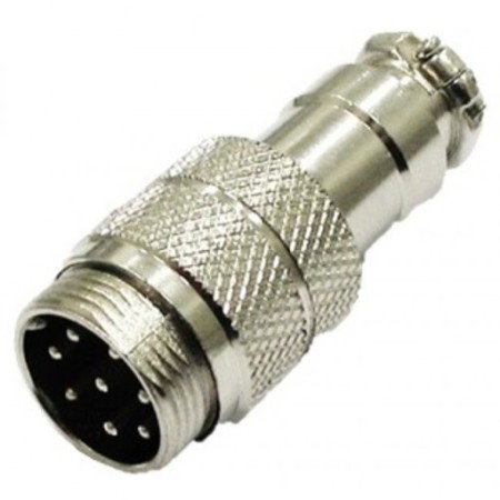 8 POLE MALE FLYING MICROPHONE CONNECTOR