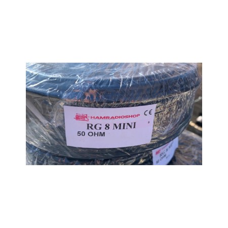 RG-8 Mini - Low loss coaxial cable, 50 meter reel