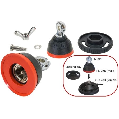 Sirio Adaptor-Stud Adattatore PL Maschio ad attacco a Galletto