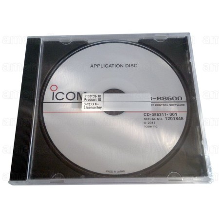 Remote control software for IC-R8600 on CD