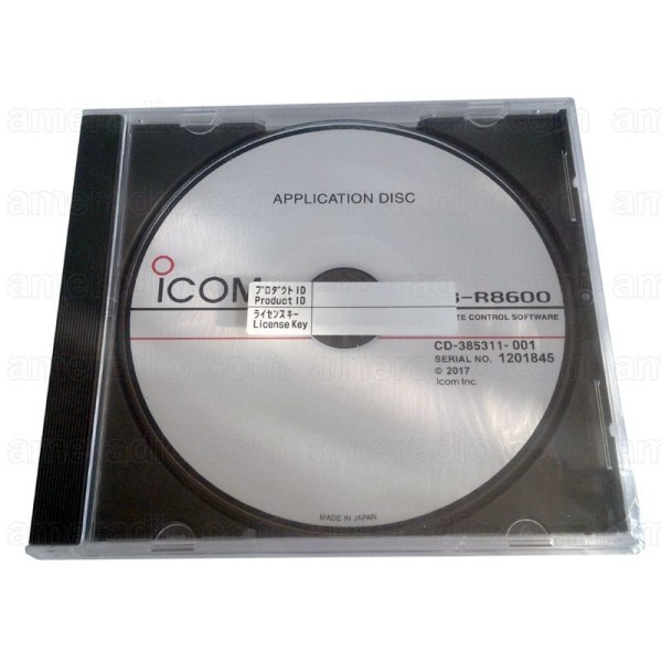 Remote control software for IC-R8600 on CD