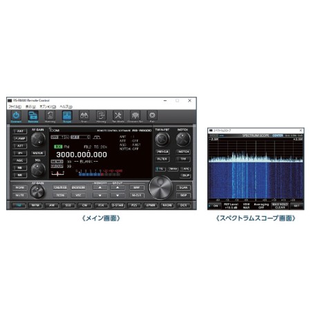 Logiciel de contrôle à distance pour IC-R8600 sur CD