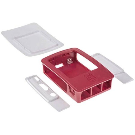 Custodia per scheda SBC Raspberry Pi® Adatto per: Raspberry Pi Rosso, Bianco