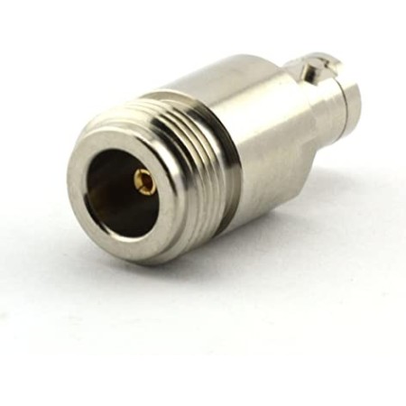 N Female to BNC Female coaxial adapter