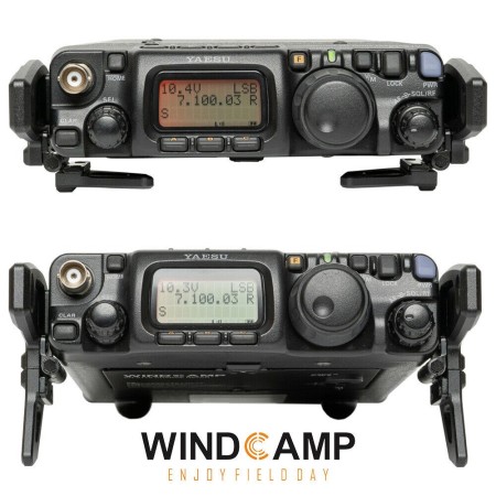 Windcamp PTEUROSAUR - Support avec pieds pliables pour Yaesu FT-817 et FT-818 QRP