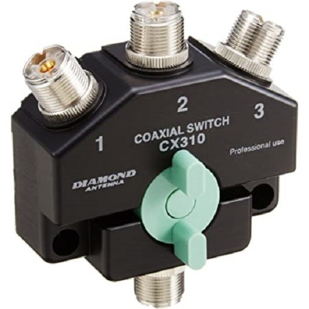 Diamond CX-310A 3-way antenna switch SO239 connectors (UHF)