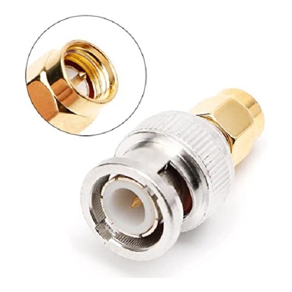 ADAPTATEUR COAXIAL DE SMA MÂLE À BNC MÂLE