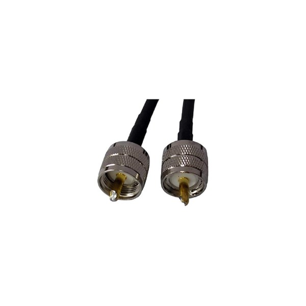 Cable headed with 2 PL-259, 1 meter RG-58