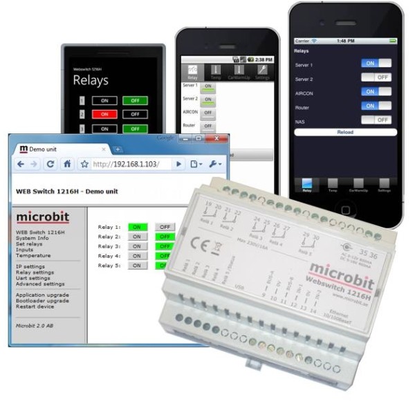 Webswitch 1216H2 - Fonctionnalité étendue