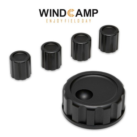 Windcamp KX3-Knöpfe – Set mit 5 Aluminiumknöpfen für Elecraft KX3 QRP