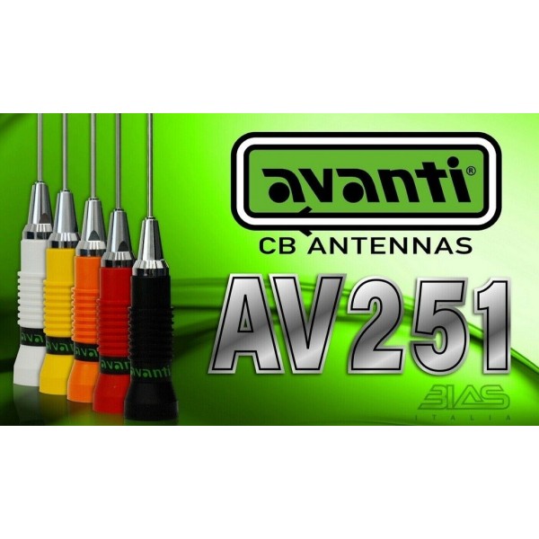 AVANTI AV251 - Antenna CB 1kw 160 cm. + cavo AVSPECIAL by MESSI & PAOLONI