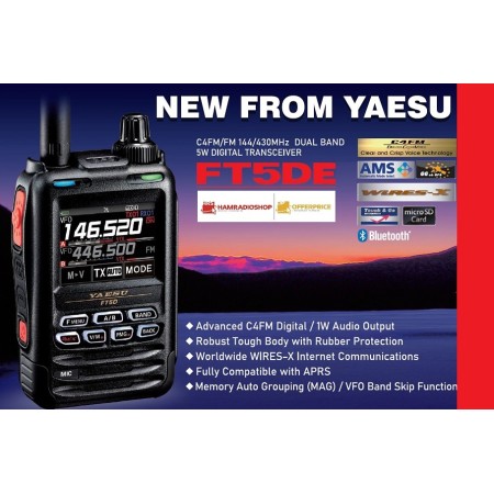 YAESU FT-3D – neuer digitaler Dualband-C4FM-Farb-RTX