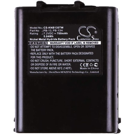 KNB130TW (PB-13H) Rechargeable Battery Pack for Kenwood TH-26/27/28/45/46/47/48/55/75/77/78/220