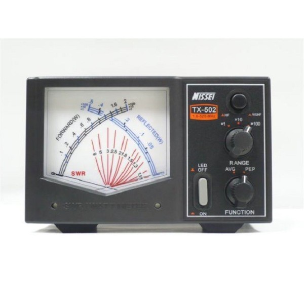 Nissei TX-502 Ros/Wattmeter 1,6 - 525 MHz mit gekreuzten Zeigern